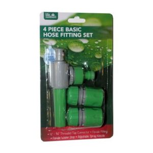 4 Piece Basic Hose Fittings Set