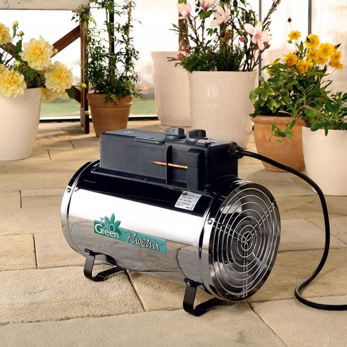 Bio Green Phoenix 2.8Kw Electric Greenhouse Heater Roy's Plants And