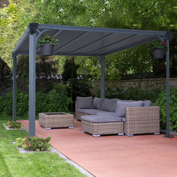 10'x10' (3x3m) Palram Canopia Milano 3000 Garden Gazebo