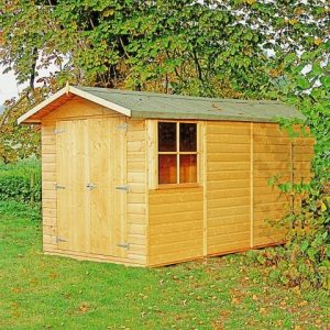 13'2 x 6'6 Shire Jersey Double Door Wooden Garden Shed (4.33m x 2.2m)