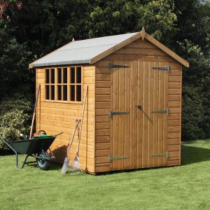 16' x 12' Traditional Heavy Duty Shiplap Apex Wooden Garden Shed (4.88m x 3.66m)