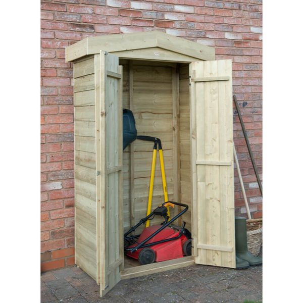 3'7 x 1'8 Forest Tall Apex Wooden Garden Storage Tool Store - Outdoor Patio Storage (1.1m x 0.5m)