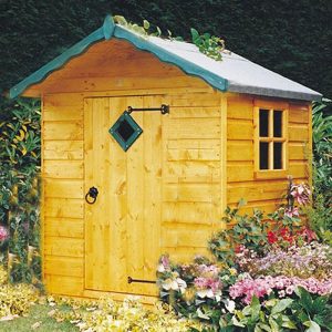 4' x 4' Shire Hide Kids Wooden Playhouse (1.19m x 1.19m)