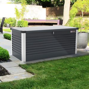 6'x2'5 (1.8x0.75m) Trimetals Anthracite Protect.a.Box - Premium Metal Garden Storage