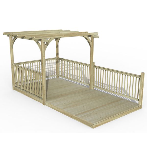 8' x 16' Forest Pergola Deck Kit No. 10 (2.4m x 4.8m)