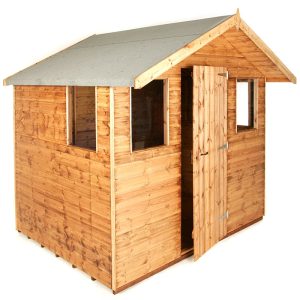 8' x 8' Traditional Shiplap 8' Cabin Garden Shed (2.44m x 2.44m)