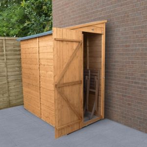 Forest Garden 6x3 Pent Shiplap Dipped Wooden Garden Shed (No Window)