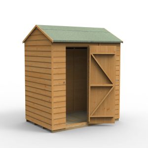 Forest Garden 6x4 Shiplap Dip Treated Reverse Apex Shed (No Window)