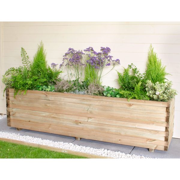 Forest Lomello Wooden Garden Planter 6'x2' (1.8x0.6m)