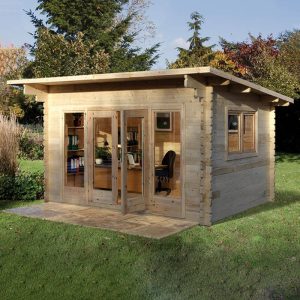 Forest Melbury 4m x 3m Log Cabin (34mm) - Single Glazed