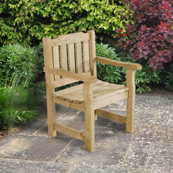 Forest Rosedene Wooden Garden Chair 2'x2' (0.64x0.6m)