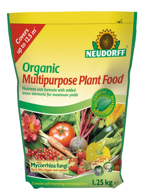 Neudorff Organic Multipurpose Plant Food with Mycorrhiza - 1.25 kg POUCH BAG