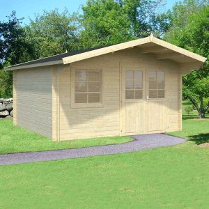 Palmako Britta 4.2m x 4.2m Log Cabin Garden Building (40mm)