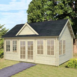 Palmako Claudia 5.4m x 3.9m Log Cabin Garden Room (44mm)