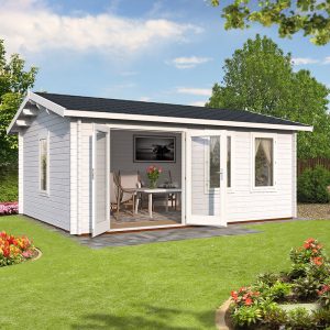 Palmako Iris 5.3m x 4.1m Log Cabin Garden Building (44mm)