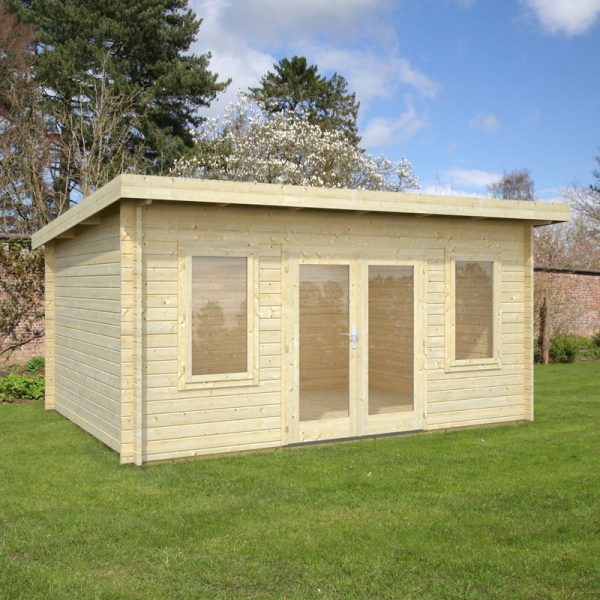 Palmako Lisa 4.7m x 3.7m Log Cabin Garden Room (44mm)