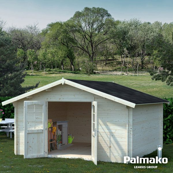 Palmako Lotta 3.9m x 3.9m Log Cabin Garden Room (34mm)