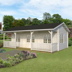 Palmako Sandra 7.5m x 4.8m Log Cabin Summerhouse (44mm)