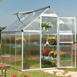 Palram-Canopia Mythos 6x8 Silver Polycarbonate Greenhouse