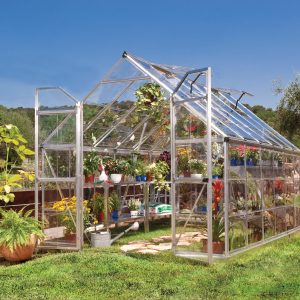 Palram-Canopia Octave 8x12 Greenhouse (Silver)