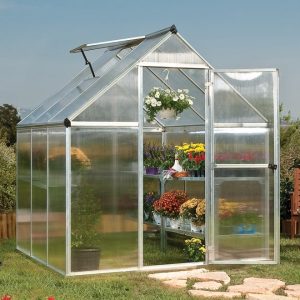 Palram Mythos 6x6 Silver Polycarbonate Greenhouse