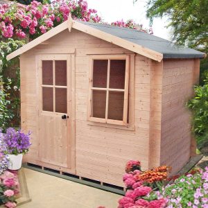 Shire Avesbury 2.5m x 1.8m Log Cabin Summerhouse (19mm)