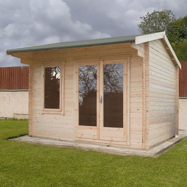 Shire Marlborough 3.6m x 2.4m Log Cabin Summerhouse (28mm)