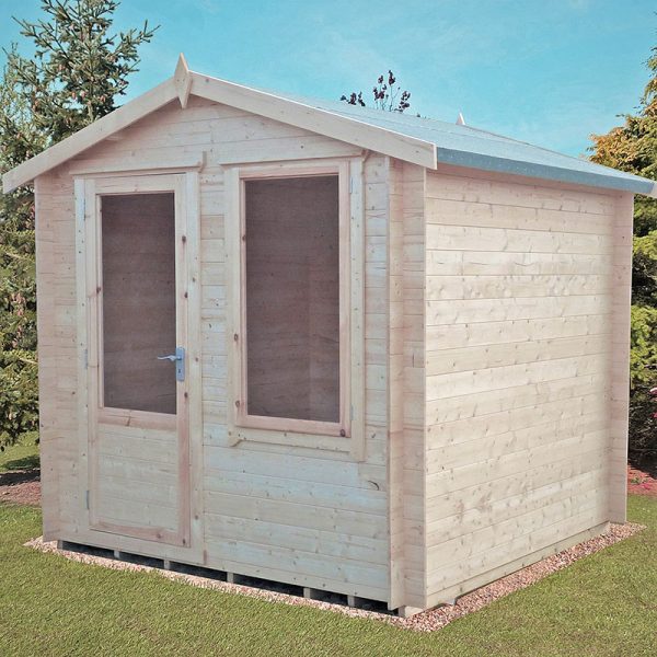 Shire Peckover 2.4m x 2.4m Log Cabin Summerhouse (19mm)