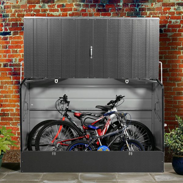 6'x3' (1.8x0.9m) Trimetals Anthracite 'Protect.a.Cycle' Secure Garden Bike Storage