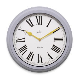 Acctim Turin Wall Clock Grey 35Cm