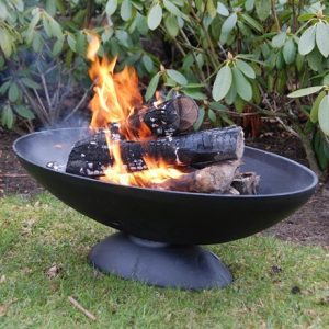 Cast iron oval fire pit