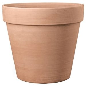 Classic Italian terracotta pot whitewash