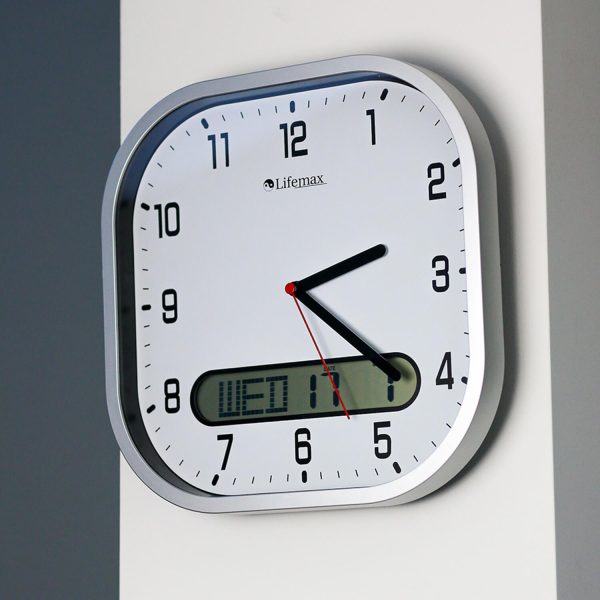 Clear Time Clock White