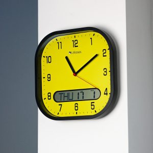 Clear Time Clock Yellow