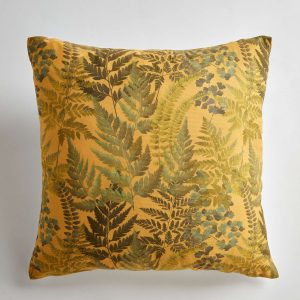 Cushion Cover Autumn Ferns 2 Pack Gold W43 xL43cm