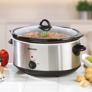 Daewoo 6.5L Slow Cooker Stainless Steel