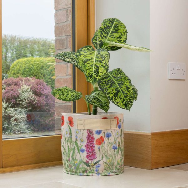 Fabric Eco Pot - Meadows Cream 23L