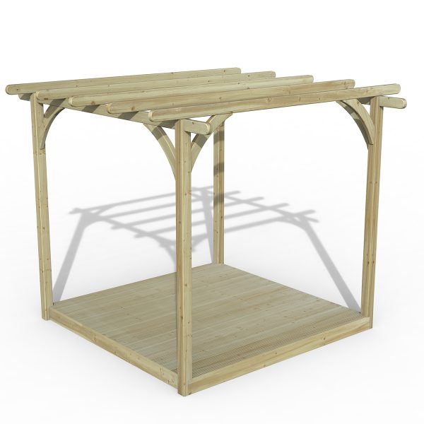 Forest Garden 2.4 x 2.4m Ultima Pergola and Decking Kit