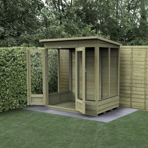 Forest Garden 6x4 4Life Overlap Pent Pressure Treated Summerhouse