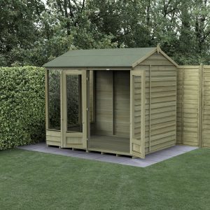 Forest Garden 8x6 4Life Reverse Apex Pressure Treated Summerhouse