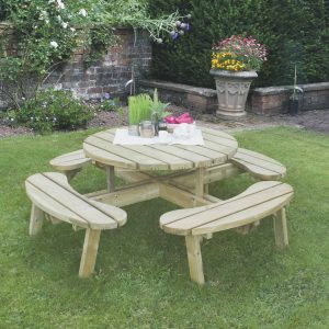 Forest Garden Circular Picnic Table