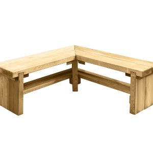 Forest Garden Double Corner Sleeper Bench 1.2m