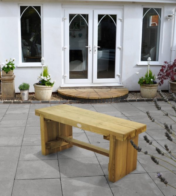 Forest Garden Double Sleeper Bench 1.2m