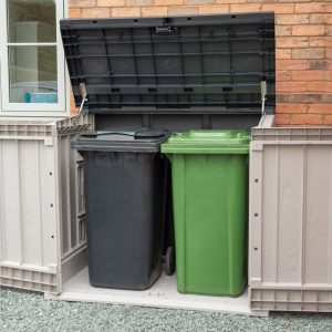 Forest Garden Extra Large Garden Storage Unit / Bin Store - 1200 Litre (Grey)