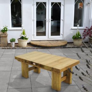 Forest Garden Low Level Sleeper Table 1.2m