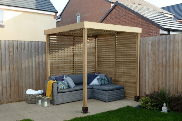 Forest Garden Modular Pergola With 2 Side Panels