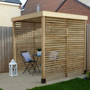 Forest Garden Modular Pergola With 3 Side Panels