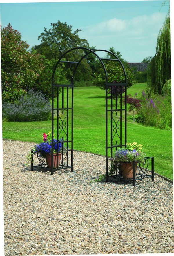 Greenhurst Huntingdon Ornamental Arch and Planters