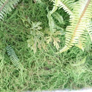 Leaf Design 100cm Artificial Green Wall Fern (Large)