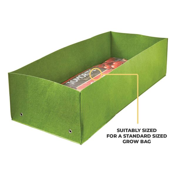 Multi-purpose Grow Bag Planter Green W25 xD42 xL100cm